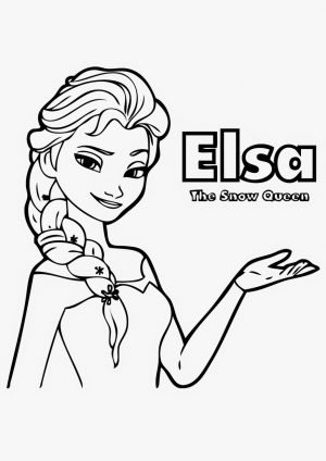 Disney Snow Queen Elsa Coloring Pages – 4CVF5