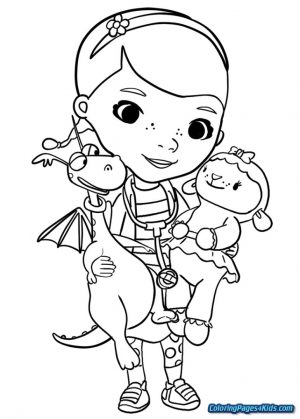 Doc McStuffins Coloring Pages for Girls crr3