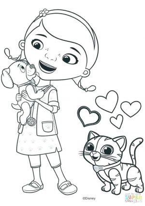 Doc McStuffins Coloring Pages for Girls ctd2