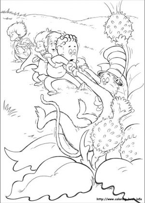 Dr. Seuss Cat In The Hat Coloring Pages 4jhb