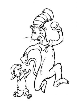 Dr. Seuss Cat In The Hat Coloring Pages 5ilk