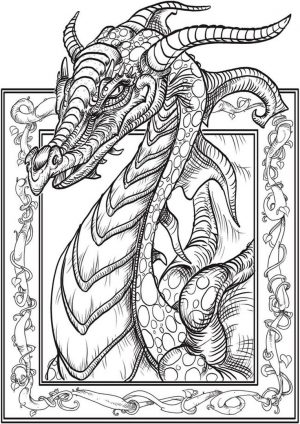 Dragon Coloring Pages for Adults Free Printable – yw6x8