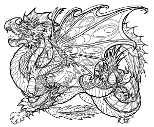 Dragon Coloring Pages for Adults Free – ywa78