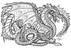 Dragon Coloring Pages for Adults – aa7da