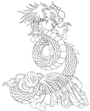 Dragon Coloring Pages for Adults to Print – mv74l