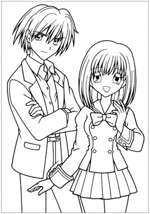 Easy Anime Coloring Pages Free Printable