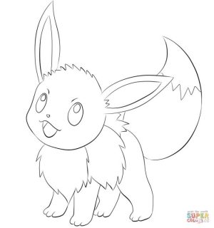 Eevee Coloring Pages 1tr3