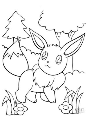 Eevee Coloring Pages 4yb7