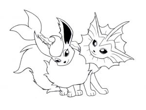 Eevee Pokemon Coloring Pages for Kids 5ds6
