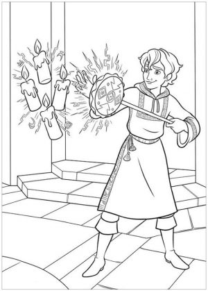 Elena of Avalor Coloring Pages Mateo Doing His Magic