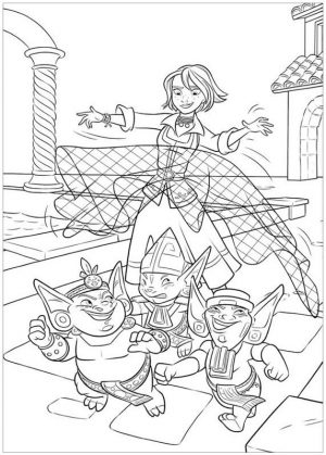 Elena of Avalor Coloring Pages Naomi Casting Magic Net