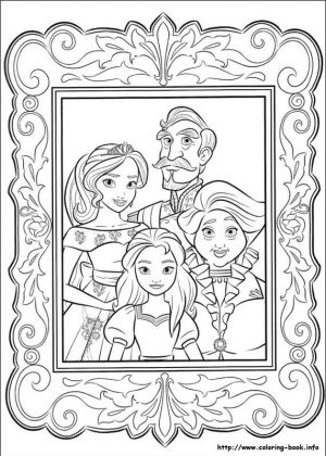 Elena of Avalor Coloring Pages Online Avalor Portrait Family Photo