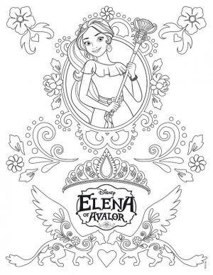 Elena of Avalor Coloring Sheet Elena the Magic Princess