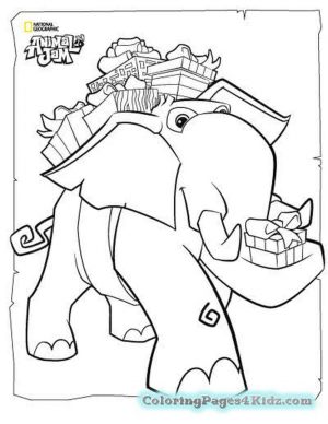 Elephant Animal Jam Coloring Pages to Print 1elp