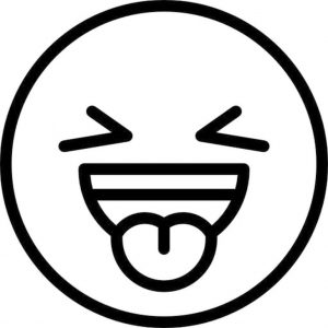 Emoji Coloring Pages Black and White Embarrassed Face