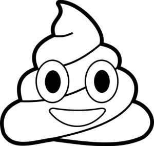 Emoji Coloring Pages Pile of Poop