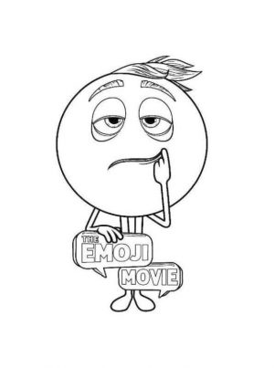 Emoji Movie Coloring Pages Printable Gene Does Not Feel It