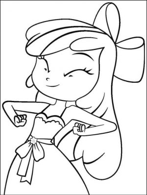 Equestria Girls Coloring Pages Cute Chibi