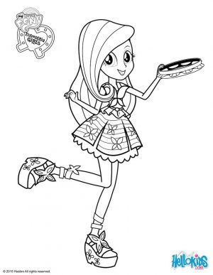 Equestria Girls Coloring Pages Fluttershy Dancing