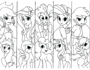 Equestria Girls Coloring Pages My Little Pony Printable