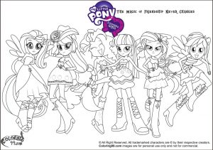 Equestria Girls Coloring Pages My Little Pony