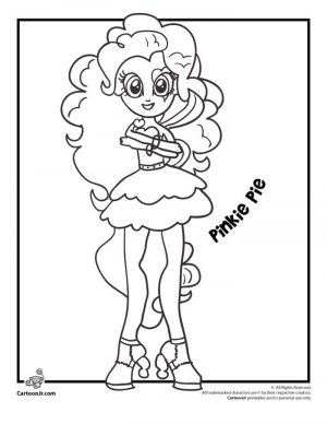 Equestria Girls Coloring Pages Pinkie Pie