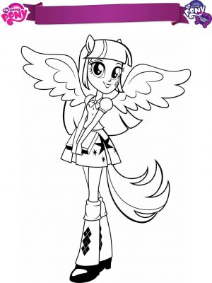 Equestria Girls Coloring Pages Twilight Sparkle