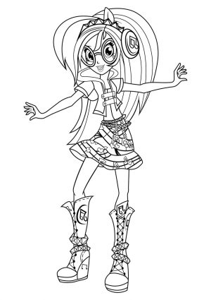 Equestria Girls Coloring Pages for Teen Girls
