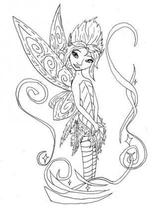 Fairy Coloring Pages to Print for Adults bql9