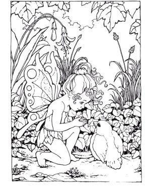Fairy Coloring Pages to Print for Adults ldt7