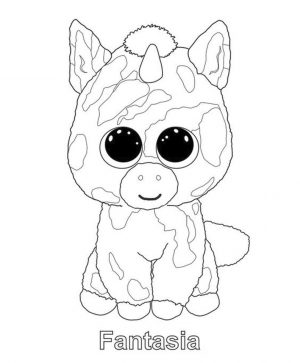 Fantasia Beanie Boo Coloring Pages Free 7oar