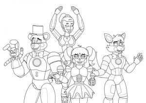 Five Nights at Freddys coloring pages op97