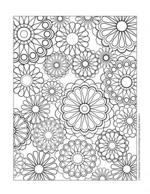 Floral Pattern Coloring Pages for Adult Free mbl7