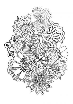 Flower Coloring Pages for Adults Floral Patterns jkl2