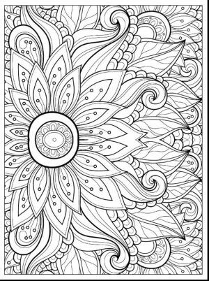 Flower Coloring Pages for Adults Floral Patterns lrg6