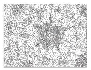 Flower Design Coloring Pages – 35647