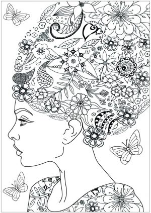 Flower Pattern Coloring Pages for Grown Ups ijb3