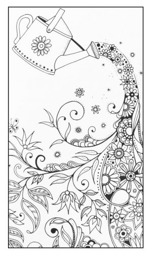 Flower Pattern Coloring Pages for Grown Ups tfx7