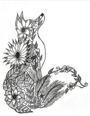 Fox Coloring Pages for Adults Free – 3nx71