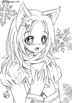Free Anime Girl Coloring Pages sh63
