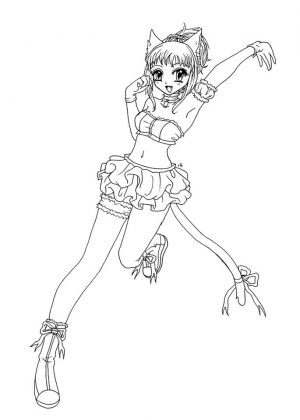 Free Anime Girl Coloring Pages tc05