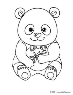 Free Baby Panda Coloring Pages for Kids