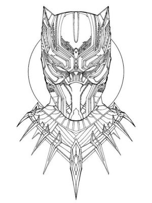 Free Black Panther Coloring Pages to Print shp3