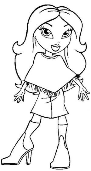 Free Bratz Coloring Pages to Print for Girls – yf57b