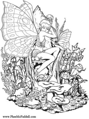 Free Fairy for Adults Coloring Pages 8gq4