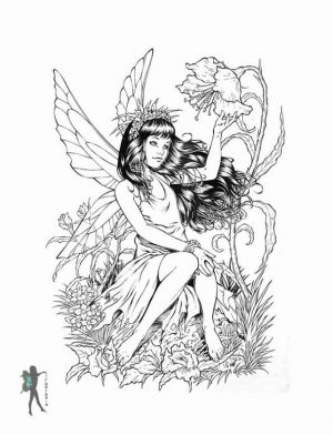 Free Fairy for Adults Coloring Pages 9bn4