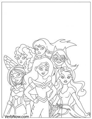Free Justice League Coloring Pages Female Justice League Superheroes