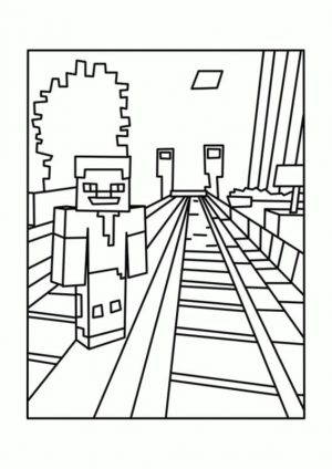 Free Minecraft Coloring Pages to Print 4sml