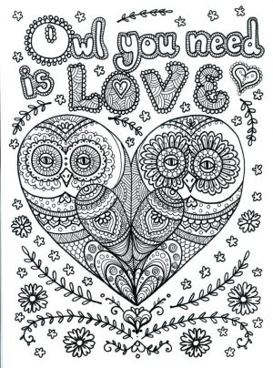 Free Owl Coloring Pages for Adults jo48