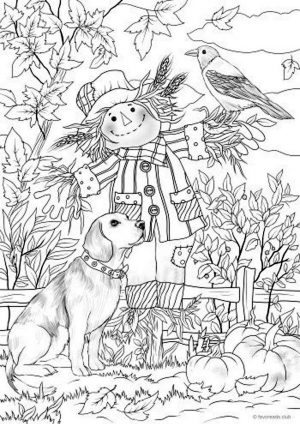 Adult Coloring Pages Dog